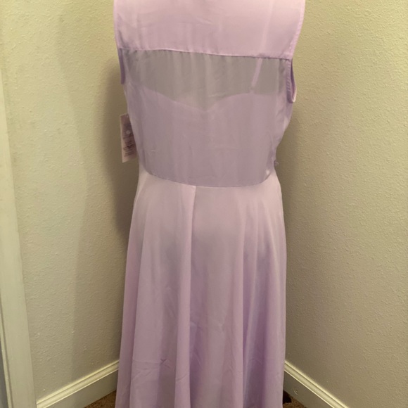 2 FOR $25Nanette Lepore Orchid BloomDress Lavender Pleated Chiffon 8 10 NEW $128 - Picture 9 of 10